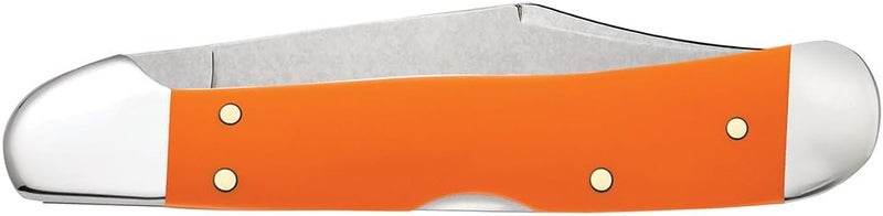 Case XX WR Pocket Knife, ORANGE SYNTHETIC COPPERLOCK ItemNumber 80508 - (41549L SS) Length Closed: 4 1/4 Inches - Image 3